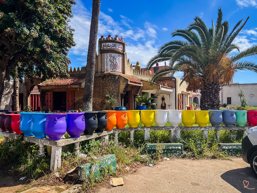 Underverken i Complexe des Potiers d'Oulja i Rabat
