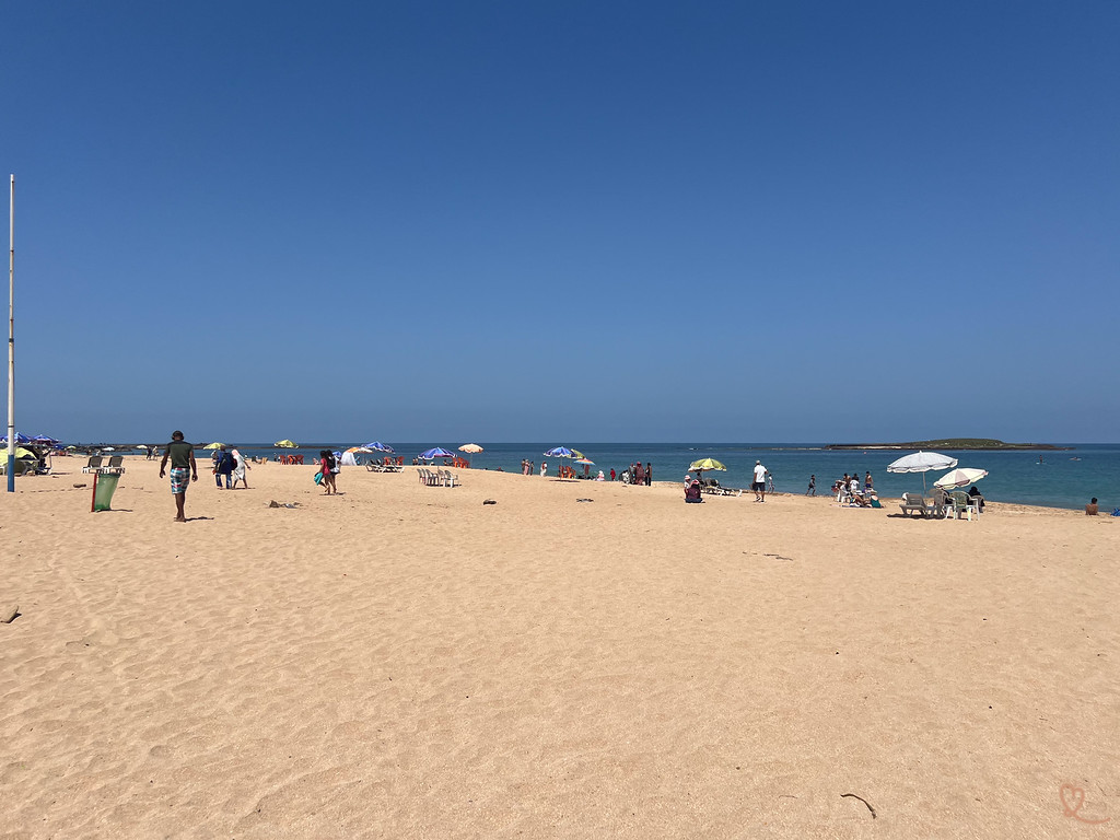 Farniente en la playa de Skhirat, cerca de Rabat