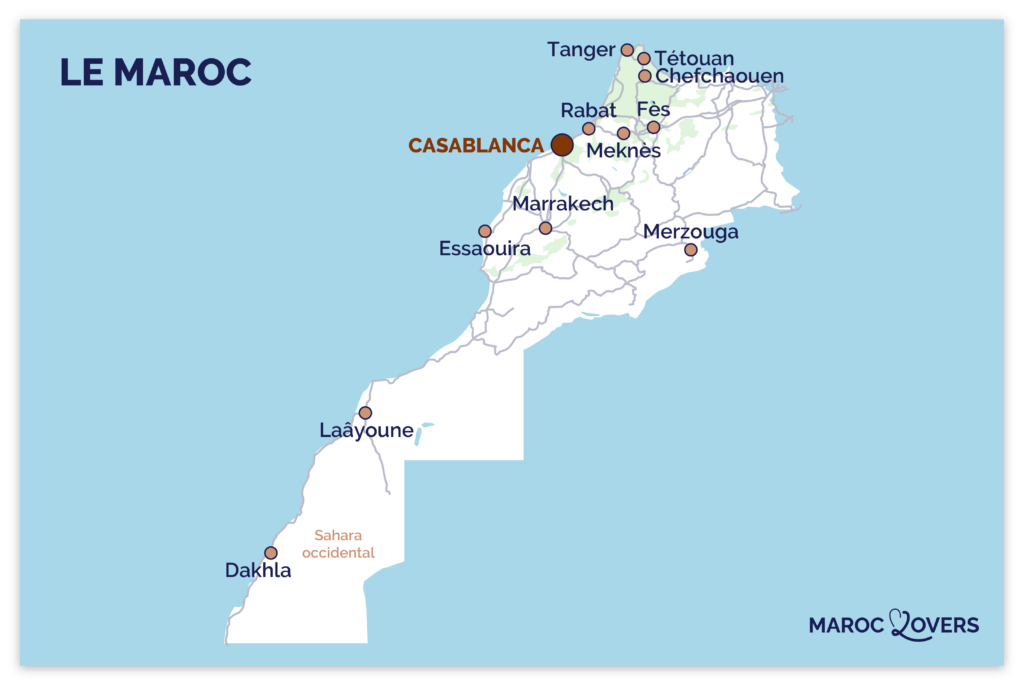Carte du Maroc