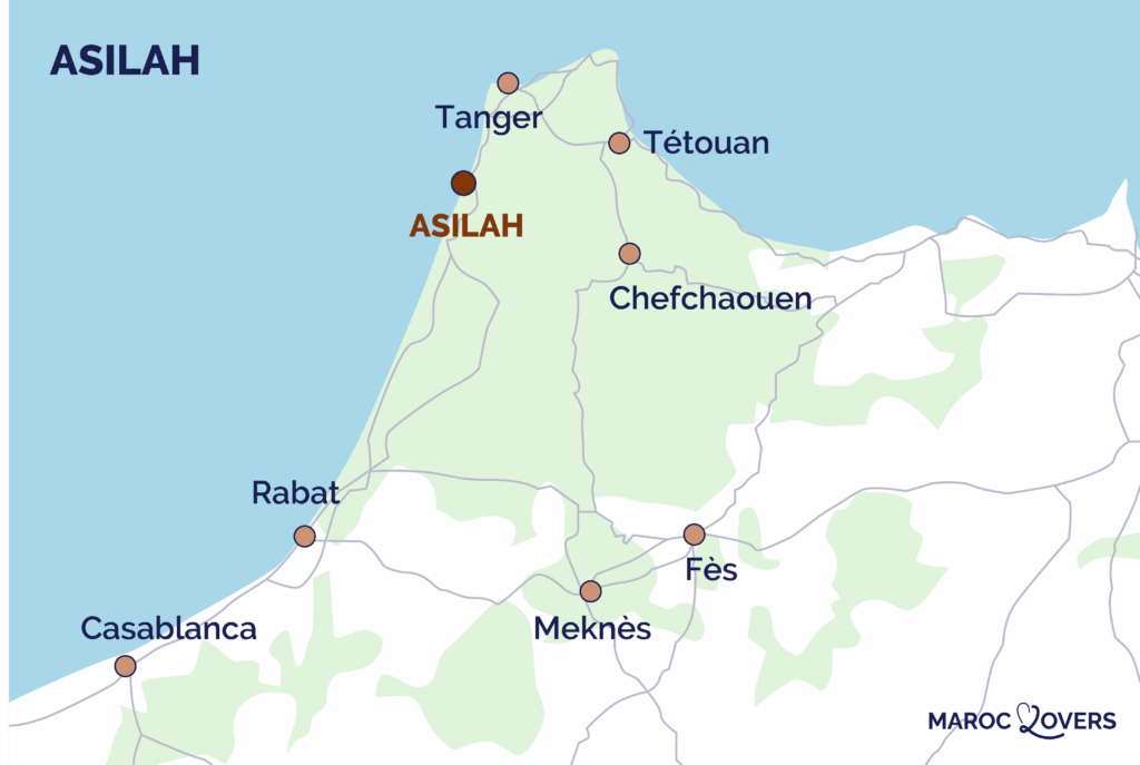 Map Asilah Maroc