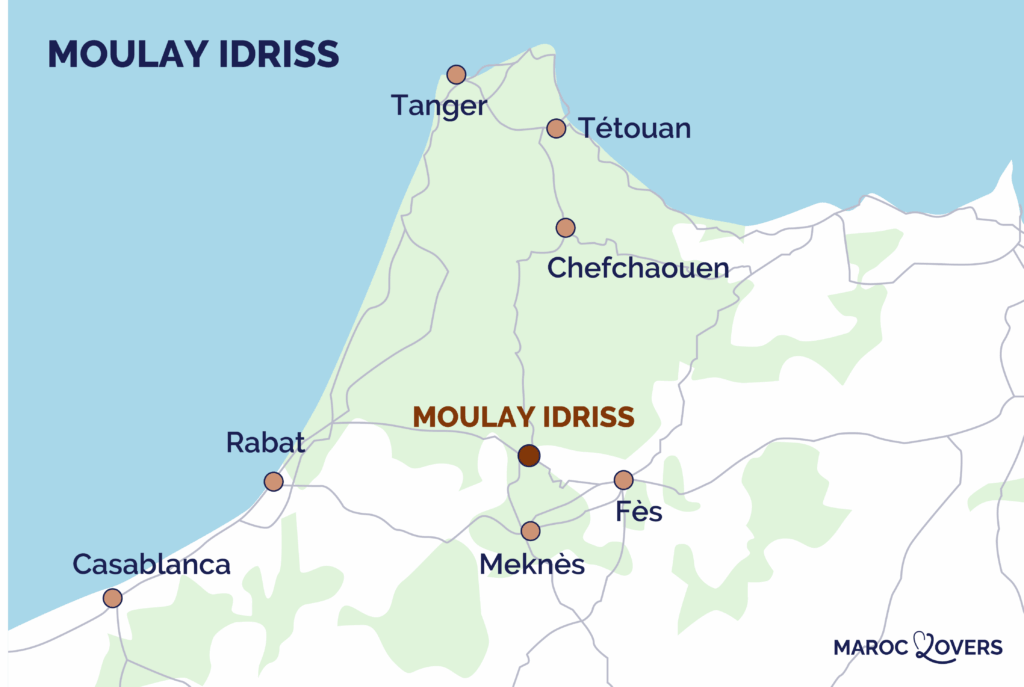 moulay idriss zerhoun mappa Marocco