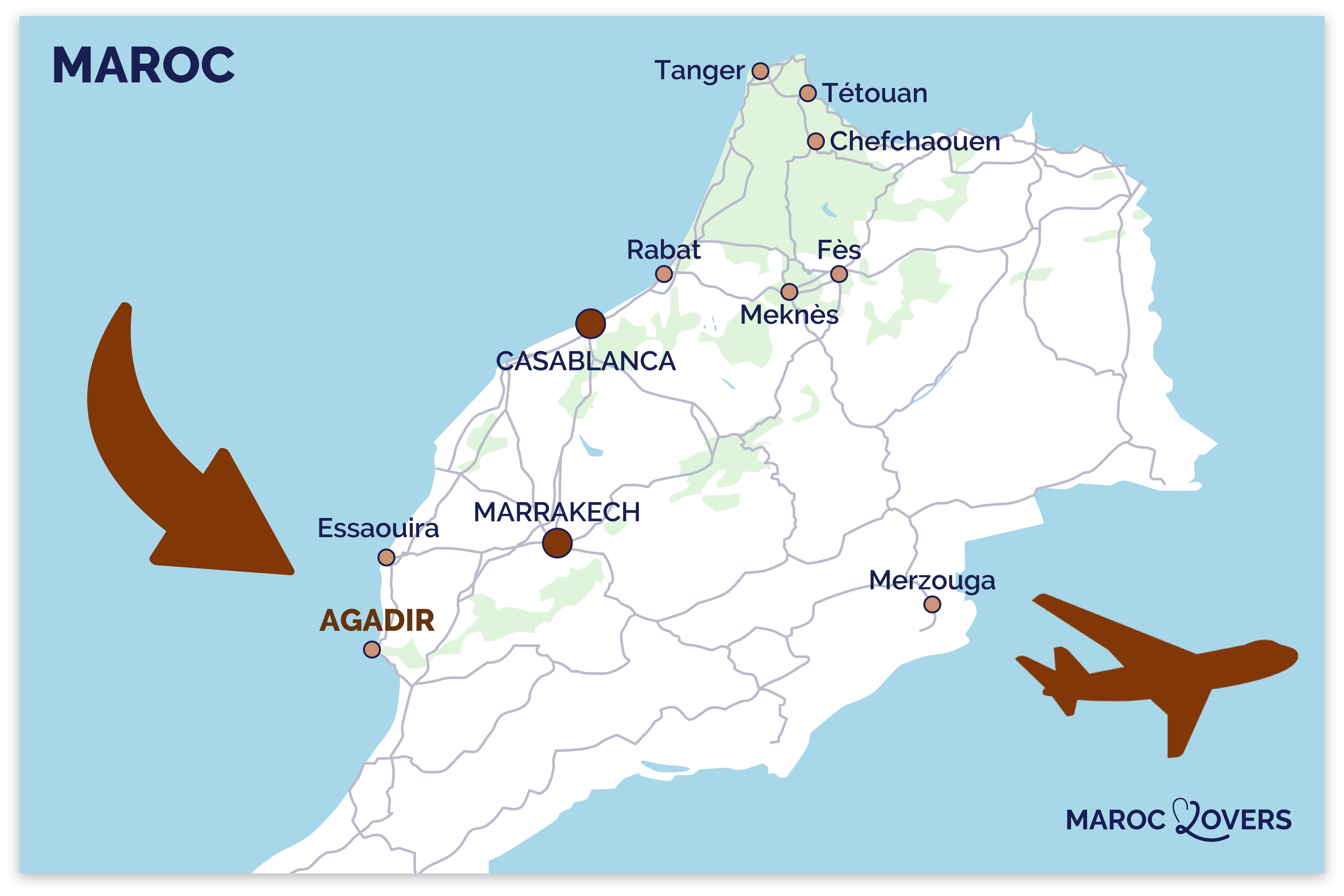 comment se rendre agadir maroc