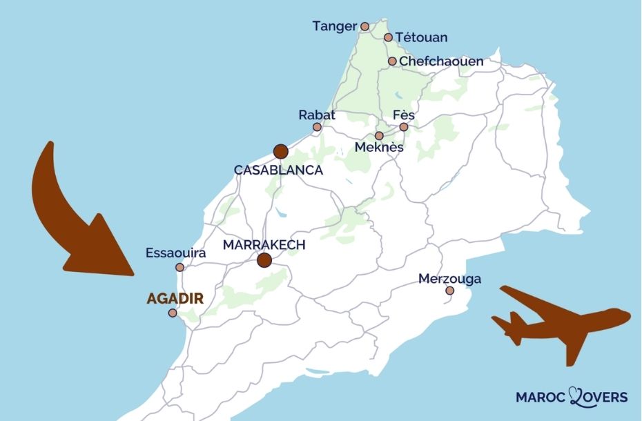 comment se rendre agadir