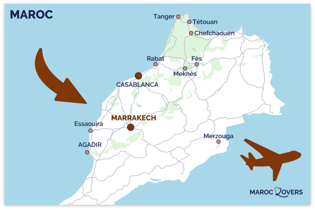 comment se rendre marrakech maroc