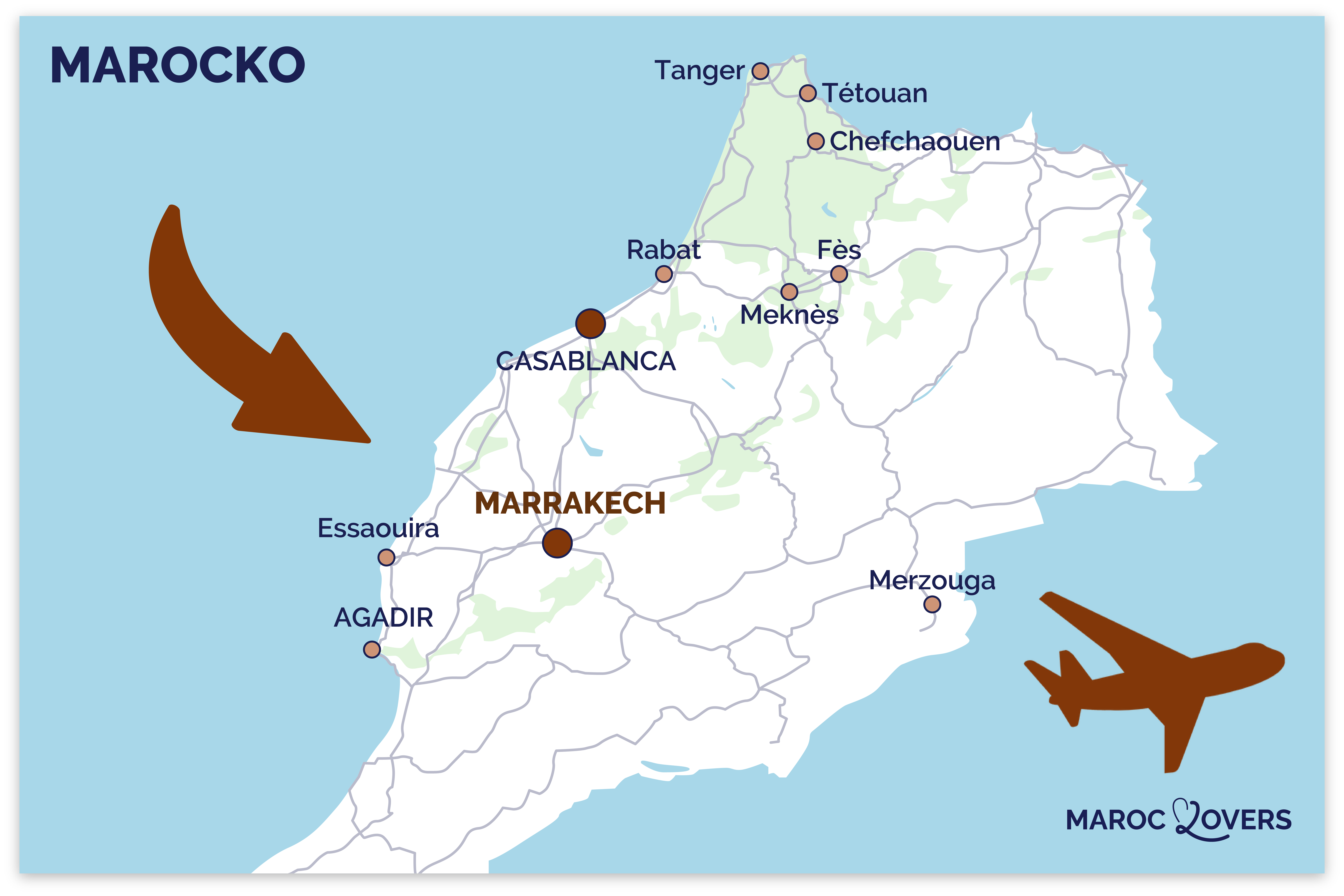 hur man tar sig till Marrakech Marocko