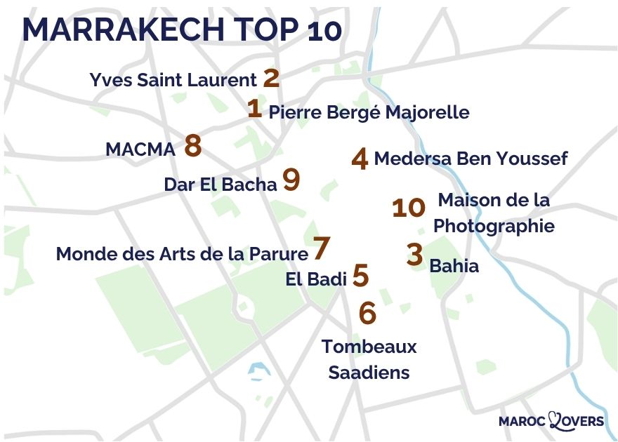 map best museums marrakech
